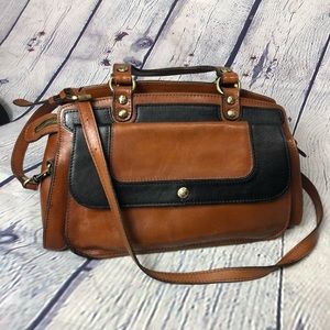 Patricia Nash black/brown leather purse/bag